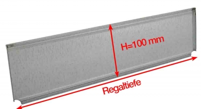 Trennelement fr Fachbden H=100 mm, fr Clipbefestigung